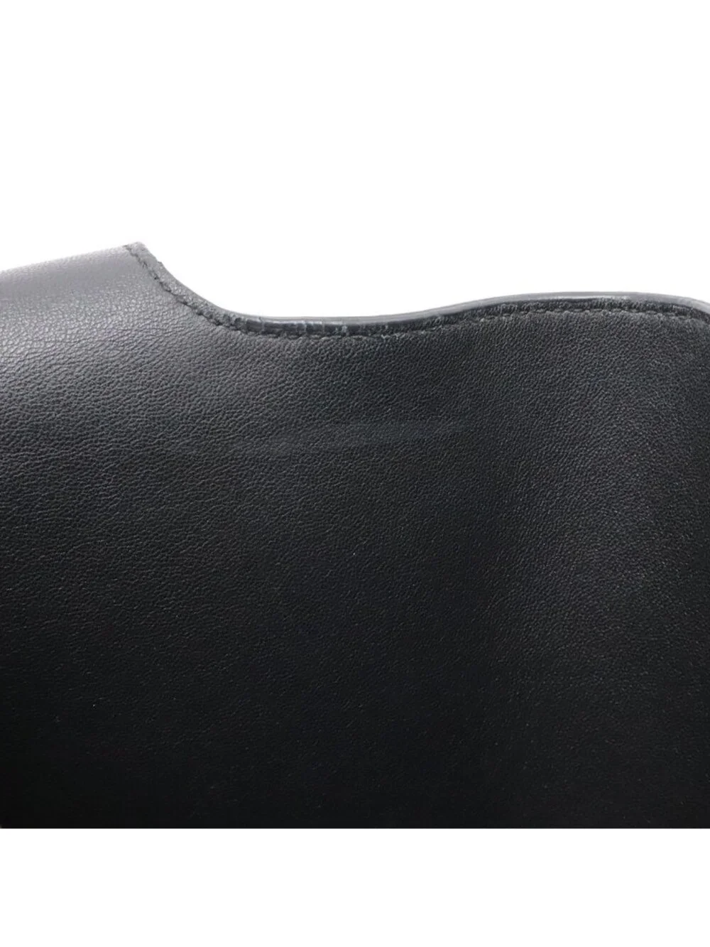 Prada Tote Shoulder Bag Vitello Daino Soft Leather Nero Black Silver Domestic